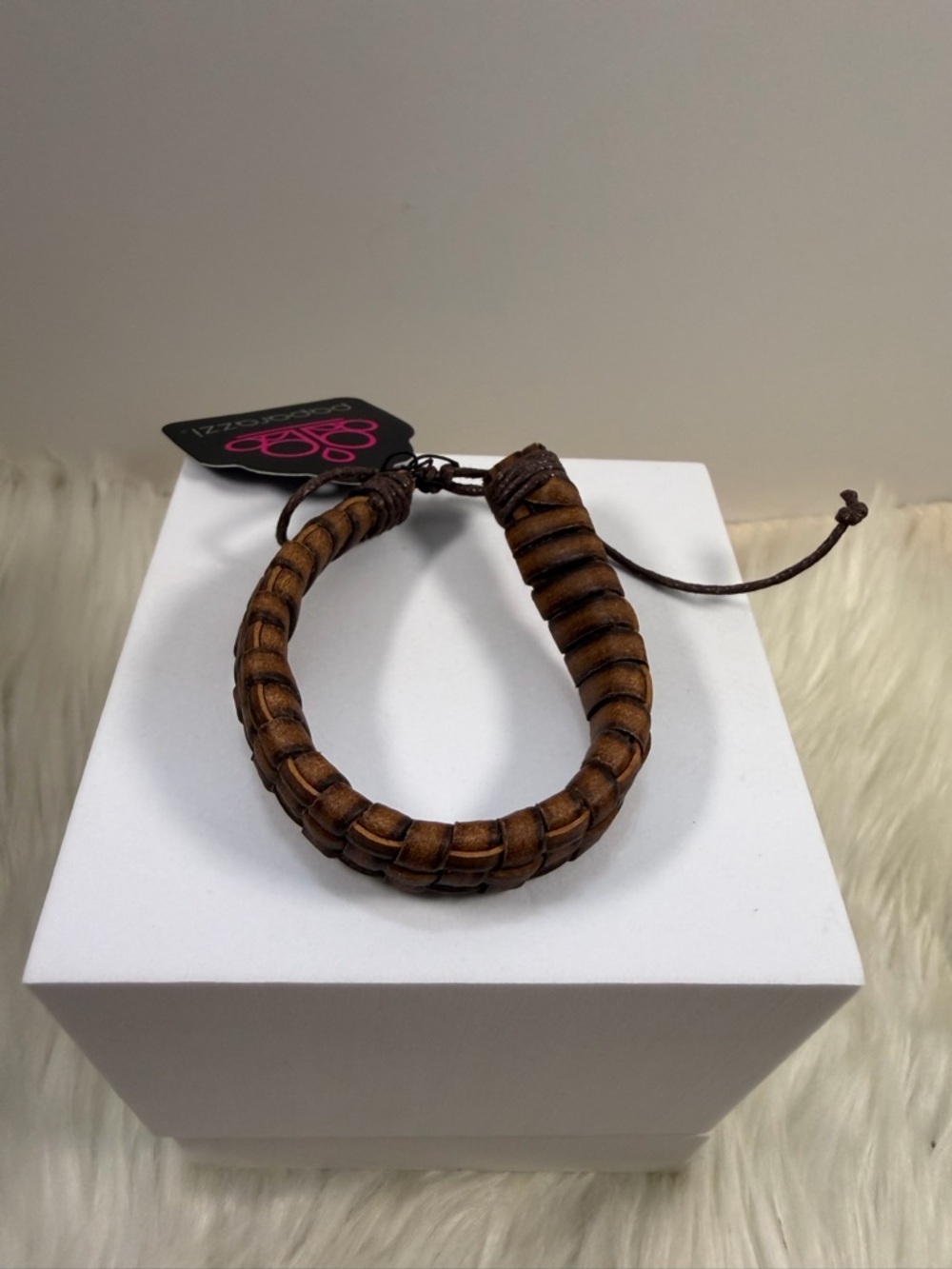 🩷5/$10🩷 Paparazzi Braided Leather Wrap Bracelet - Brown